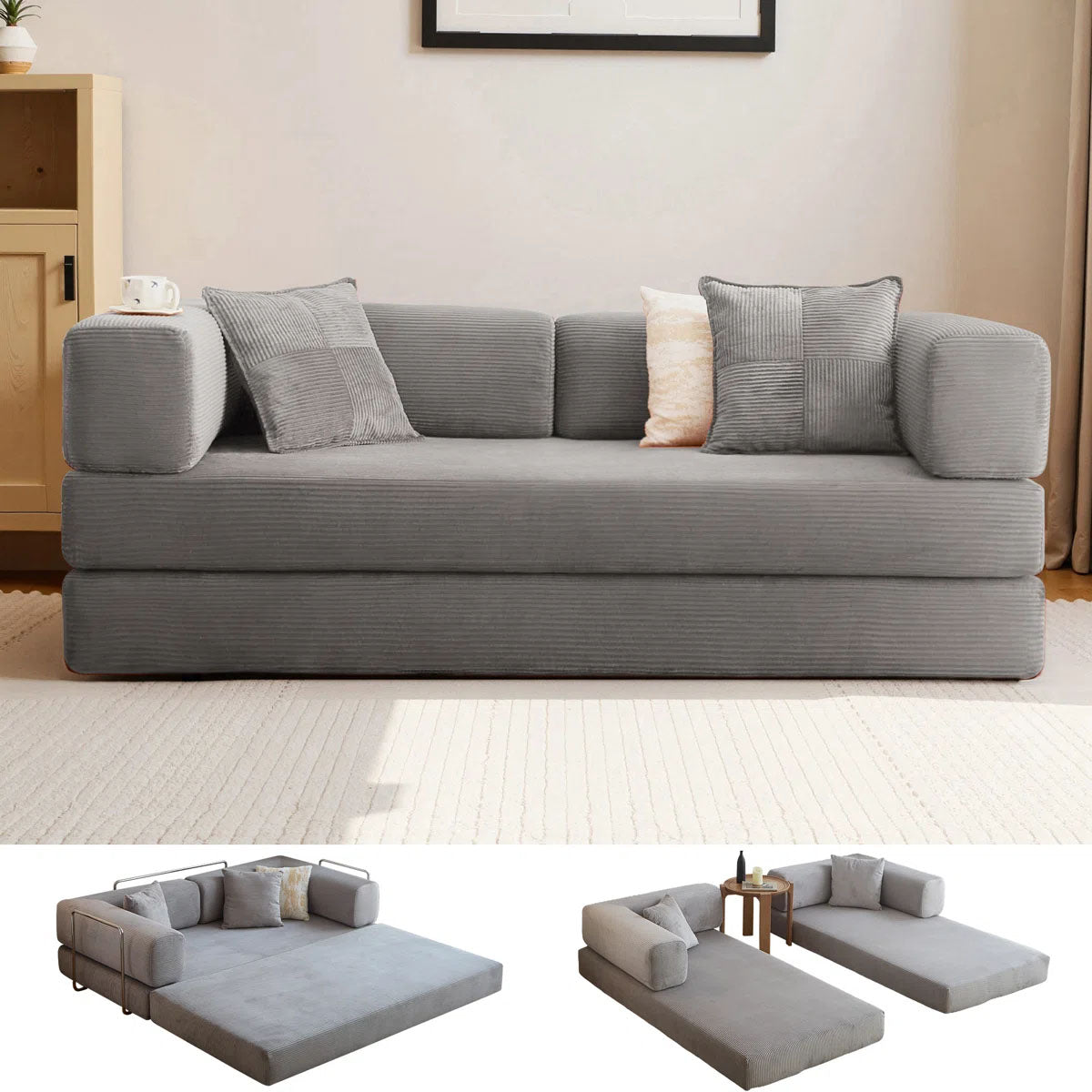 Vazmak Zofty Square - Grey